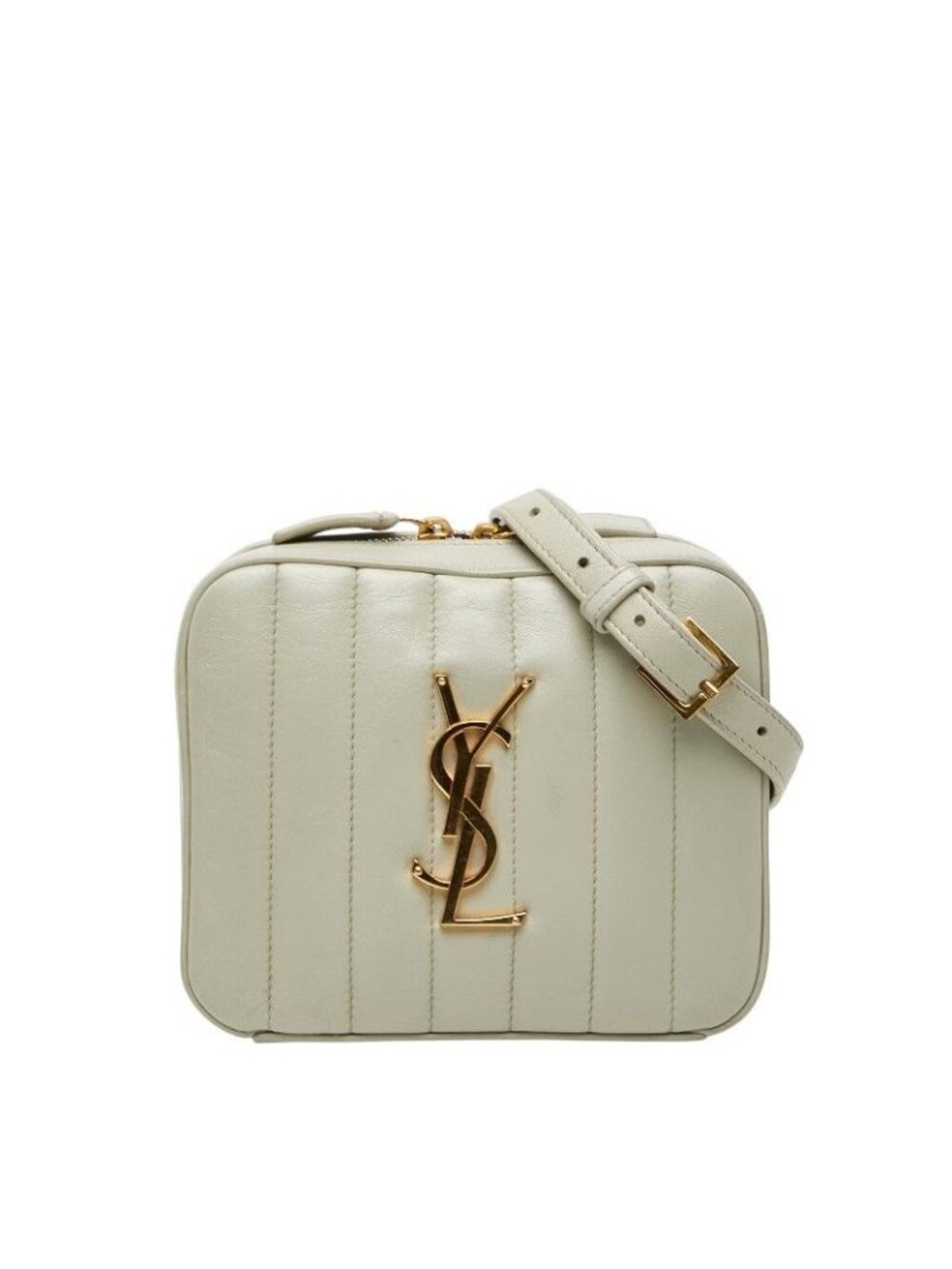 Saint Laurent Vicky Waist Bag Off White Leather